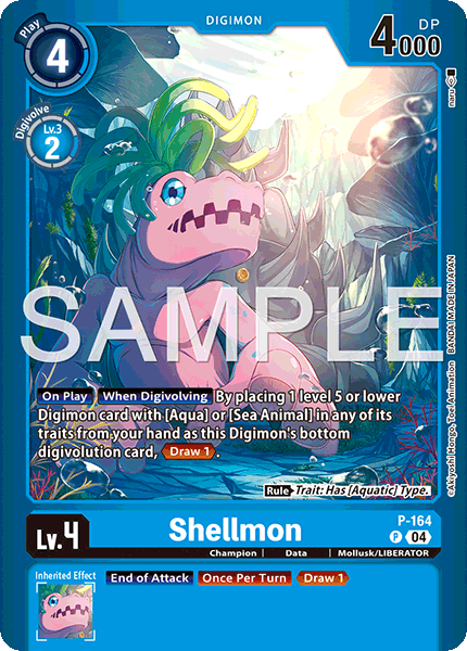 Digimon TCG Card 'P-164_P3' 'Shellmon'