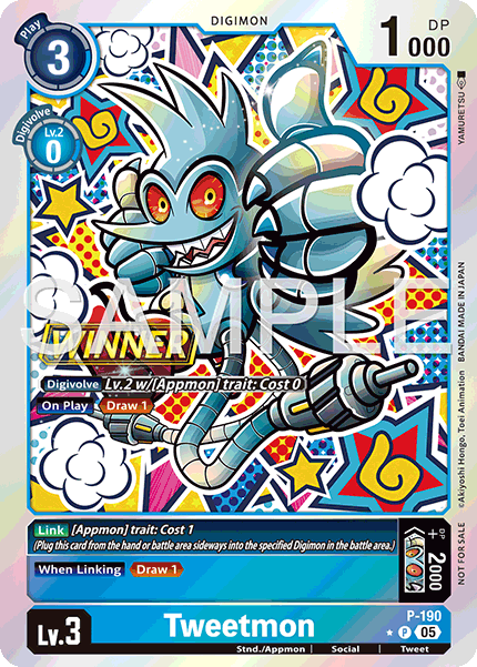 Digimon TCG Card 'P-190_P1' 'Tweetmon'
