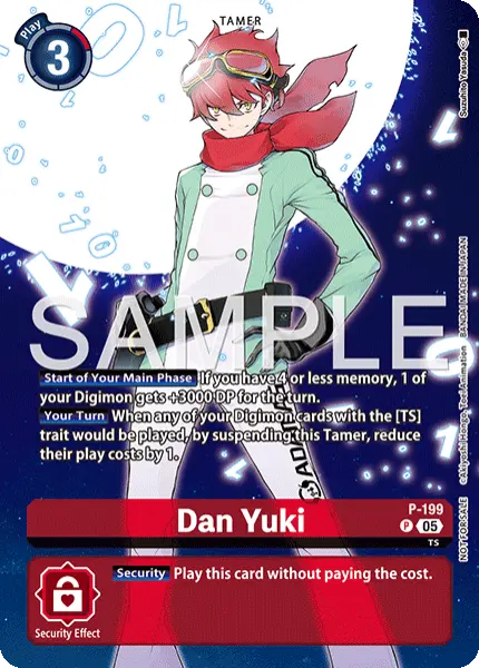Digimon TCG Card 'P-199' 'Dan Yuki'