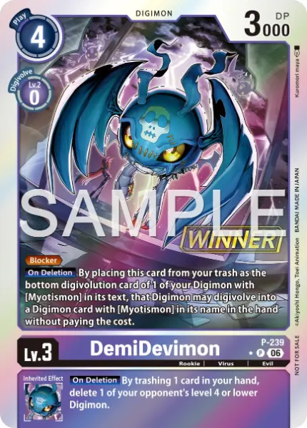 Digimon TCG Card 'P-239_P1' 'DemiDevimon'