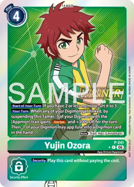 Digimon TCG Card 'P-241_P1' 'Yujin Ozora'