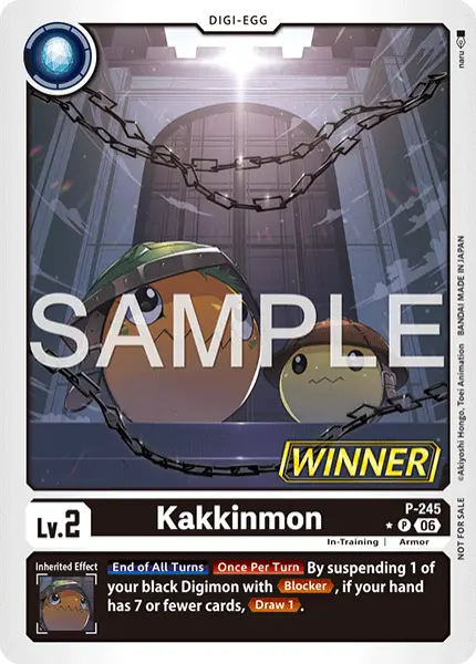Digimon TCG Card 'P-245_P1' 'Kakkinmon'