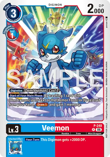 Digimon TCG Card P-248 Veemon