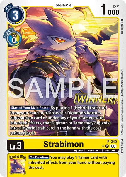 Digimon TCG Card 'P-249_P1' 'Strabimon'
