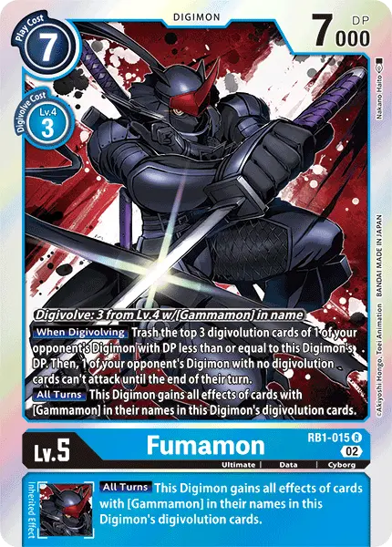 Digimon TCG Card 'RB1-015' 'Fumamon'