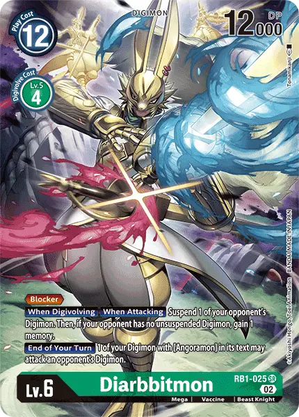 Digimon TCG Card RB1-025_P1 Diarbbitmon