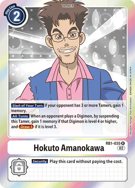 Digimon TCG Card 'RB1-035' 'Hokuto Amanokawa'