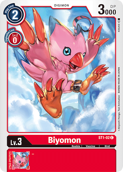 Digimon TCG Card 'ST1-002' 'Biyomon'
