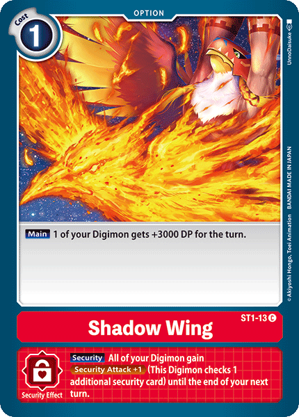 Digimon TCG Card ST1-13 Shadow Wing