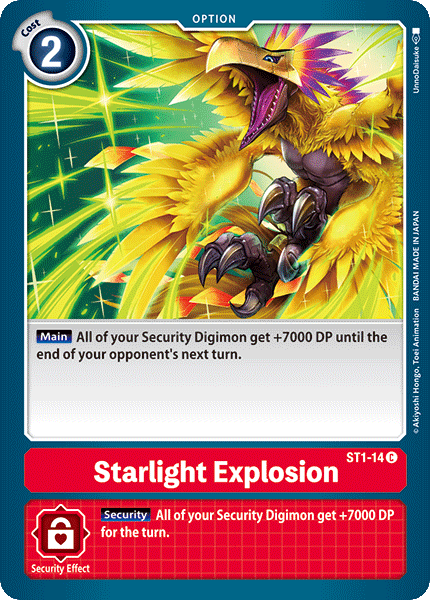Digimon TCG Card ST1-14 Starlight Explosion