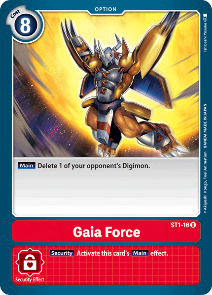 Digimon TCG Card ST1-16 Gaia Force