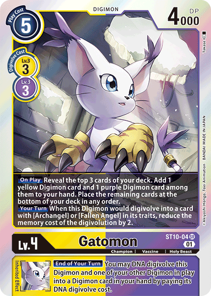Digimon TCG Card ST10-04 Gatomon