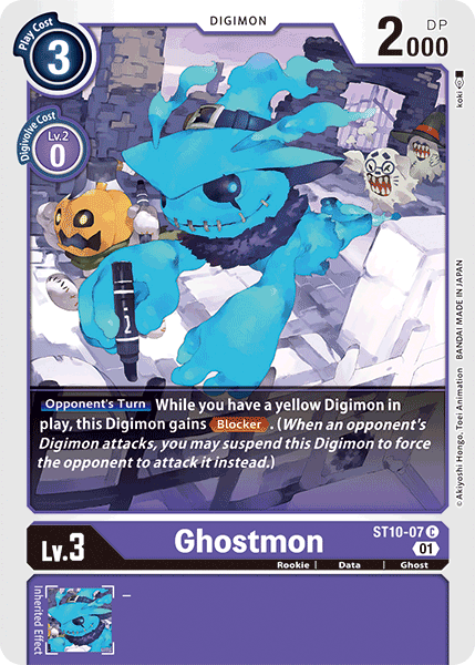 Digimon TCG Card 'ST10-007' 'Ghostmon'