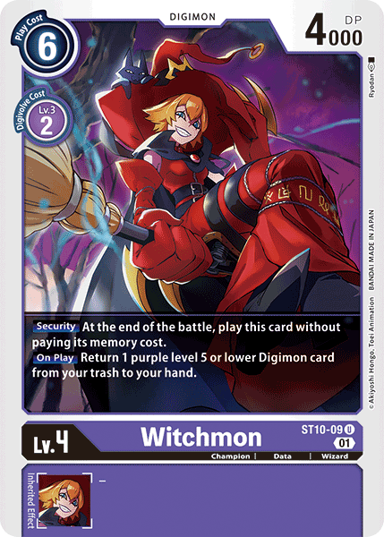 Digimon TCG Card 'ST10-009' 'Witchmon'