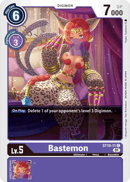 Digimon TCG Card 'ST10-011' 'Bastemon'