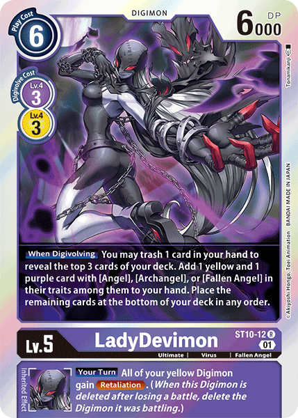 Digimon TCG Card ST10-12 LadyDevimon