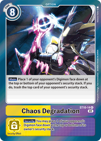 Digimon TCG Card 'ST10-014' 'Chaos Degradation'