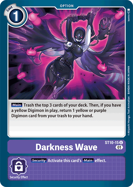 Digimon TCG Card ST10-15 Darkness Wave