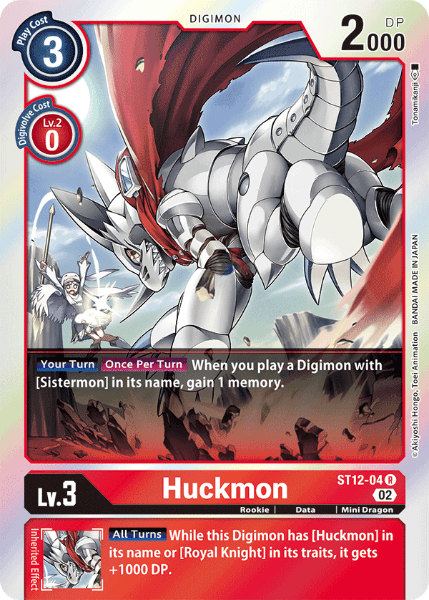 Digimon TCG Card 'ST12-004' 'Huckmon'