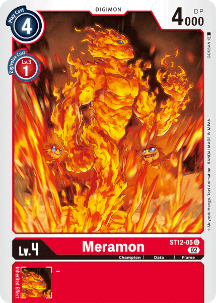 Digimon TCG Card 'ST12-005' 'Meramon'