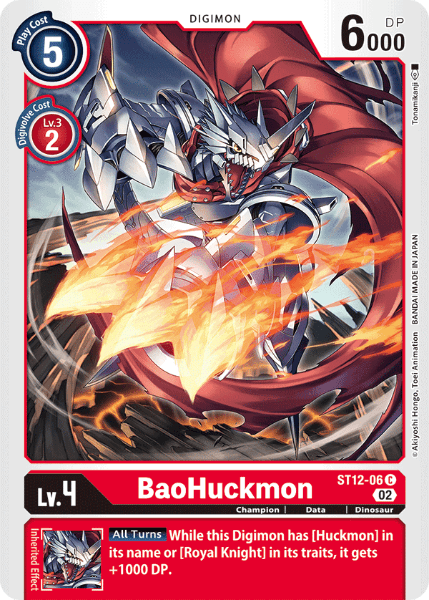 Digimon TCG Card 'ST12-006' 'BaoHuckmon'