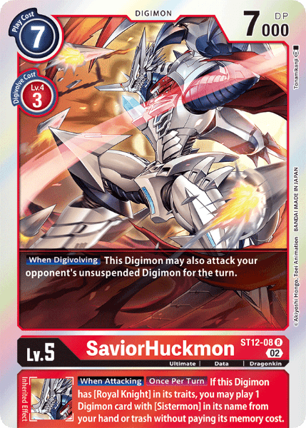 Digimon TCG Card ST12-08 SaviorHuckmon