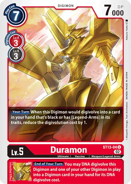 Digimon TCG Card 'ST13-004' 'Duramon'