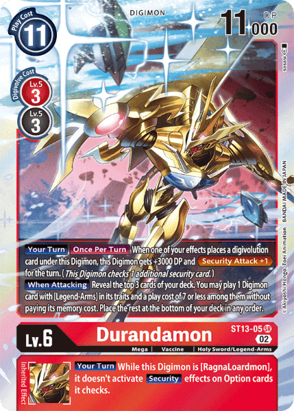 Digimon TCG Card ST13-05 Durandamon