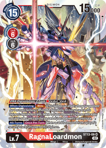 Digimon TCG Card ST13-06 RagnaLoardmon
