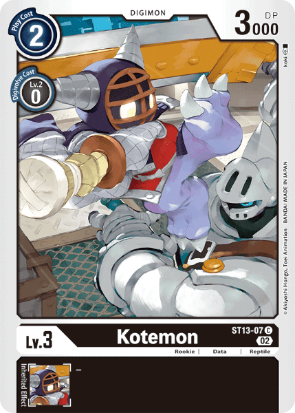 Digimon TCG Card ST13-07 Kotemon