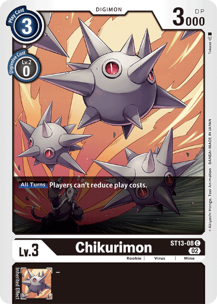 Digimon TCG Card ST13-08 Chikurimon