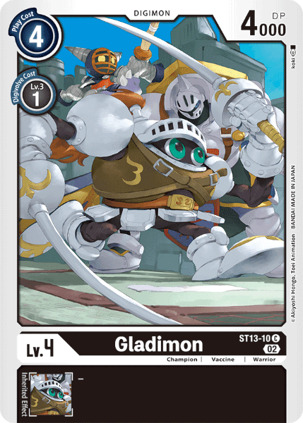 Digimon TCG Card ST13-10 Gladimon