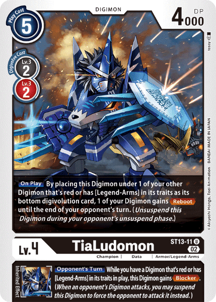 Digimon TCG Card ST13-11 TiaLudomon