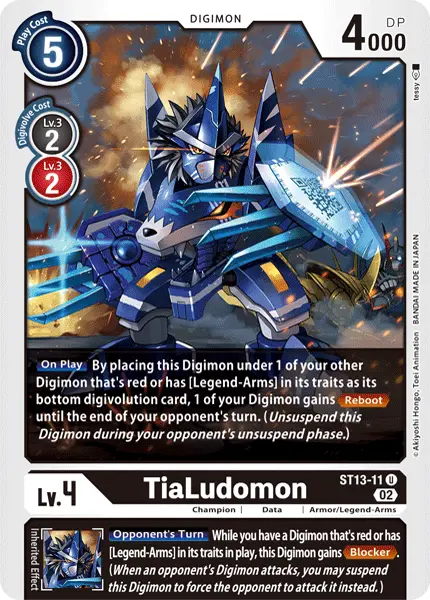 Digimon TCG Card ST13-11 TiaLudomon