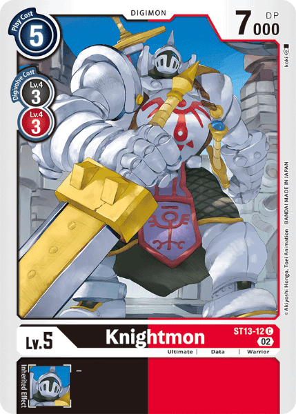 Digimon TCG Card ST13-12 Knightmon