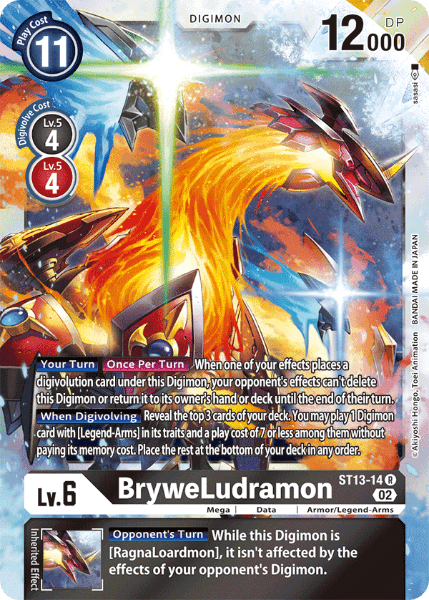 Digimon TCG Card ST13-14 BryweLudramon