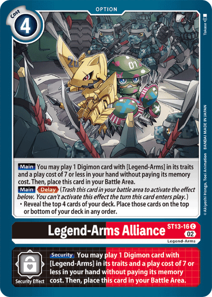 Digimon TCG Card 'ST13-016' 'Legend-Arms Alliance'