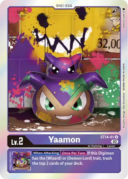 Digimon TCG Card 'ST14-001' 'Yaamon'