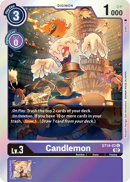 Digimon TCG Card ST14-03 Candlemon