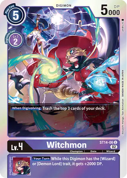 Digimon TCG Card 'ST14-006' 'Witchmon'