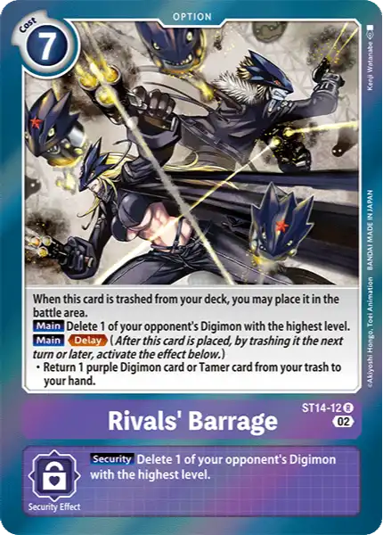Digimon TCG Card ST14-12 Rivals' Barrage