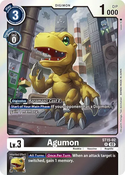 Digimon TCG Card ST15-02 Agumon