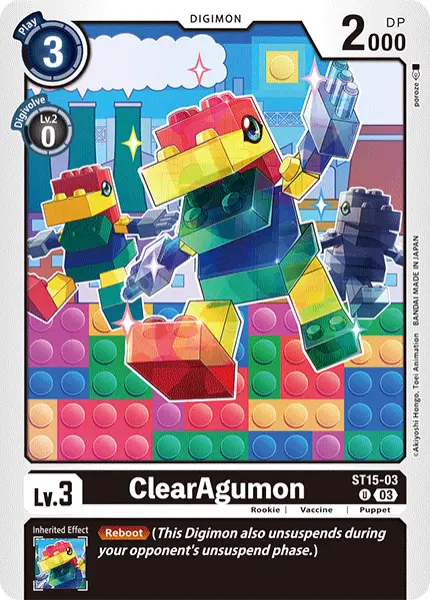Digimon TCG Card 'ST15-003' 'ClearAgumon'