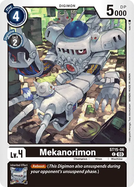 Digimon TCG Card ST15-06 Mekanorimon