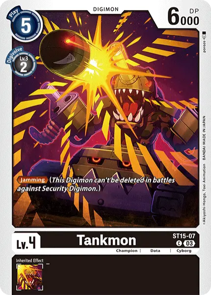 Digimon TCG Card 'ST15-007' 'Tankmon'