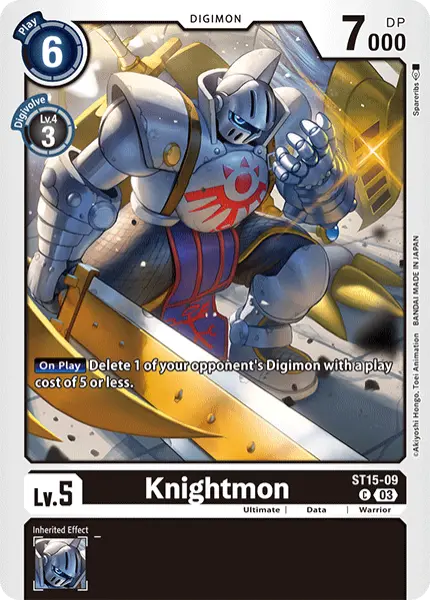 Digimon TCG Card ST15-09 Knightmon