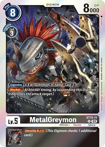 Digimon TCG Card 'ST15-011' 'MetalGreymon'