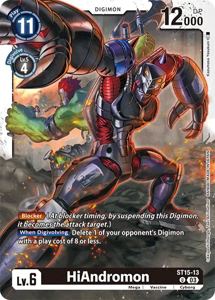 Digimon TCG Card ST15-13 HiAndromon