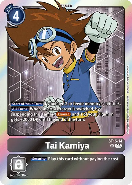 Digimon TCG Card ST15-14 Tai Kamiya