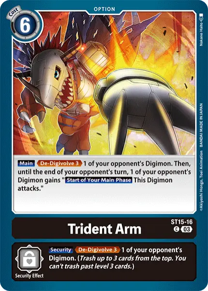 Digimon TCG Card ST15-16 Trident Arm